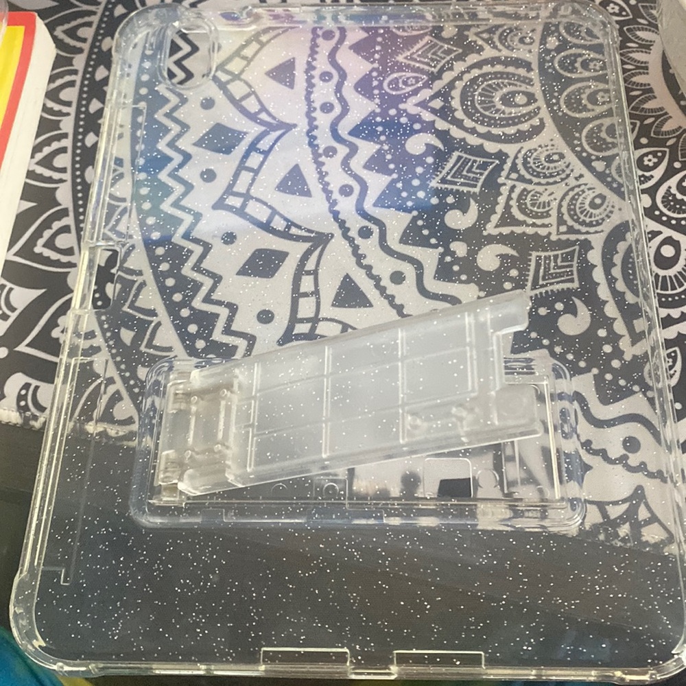 10th generation ipad case with screen protector and stand.